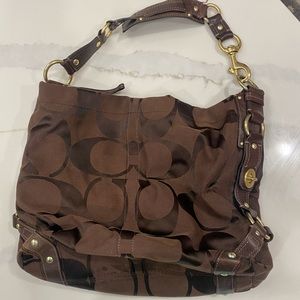 COACH Large Boho Brown C purse